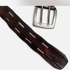 Vintage Brown Leather Belt #cool